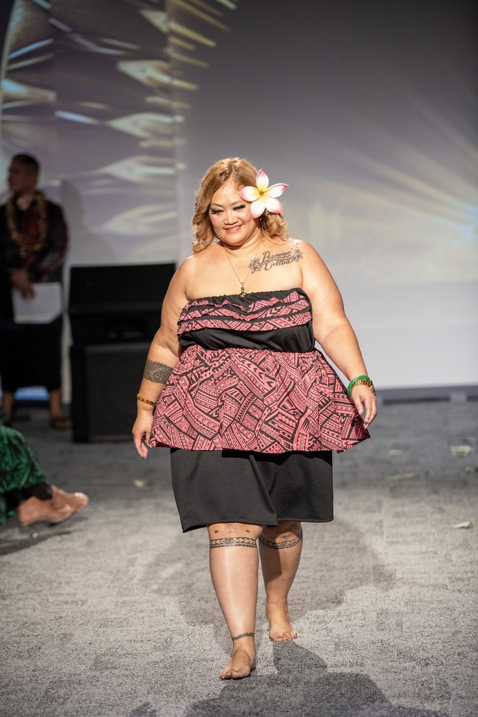 Backstage moment from a past Le Pasefika Runway show