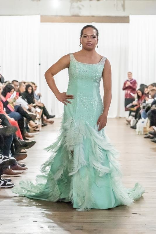 Runway look from the 2022 Le Pasefika Runway show
