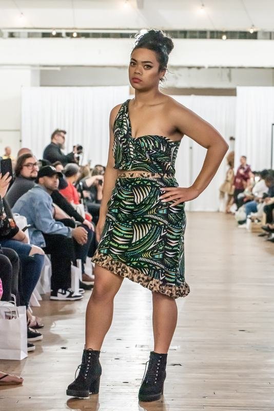 Runway look from the 2022 Le Pasefika Runway show