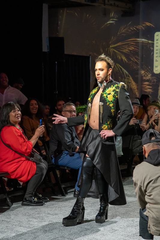 A moment from the 2023 Le Pasefika Runway show