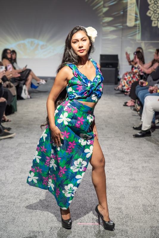 A moment from the 2023 Le Pasefika Runway show
