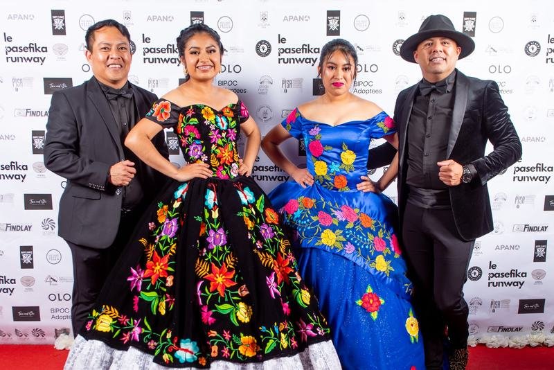 Designer piece on stage at Le Pasefika Runway 2023