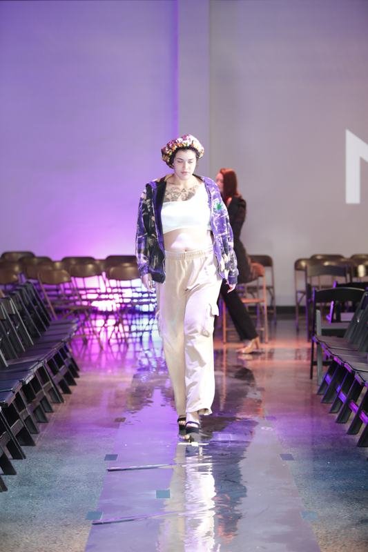 Runway walk at Porsche Studio Portland during Le Pasefika Runway 2025