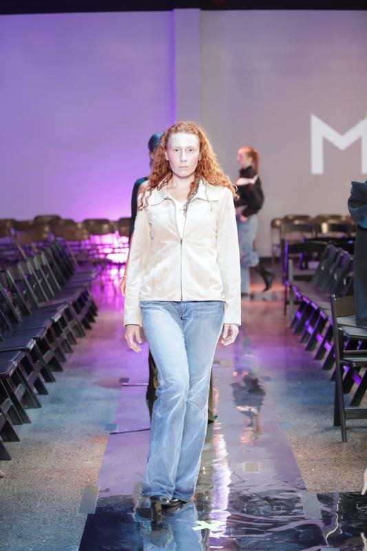 Model walking the runway at Le Pasefika Runway 2025