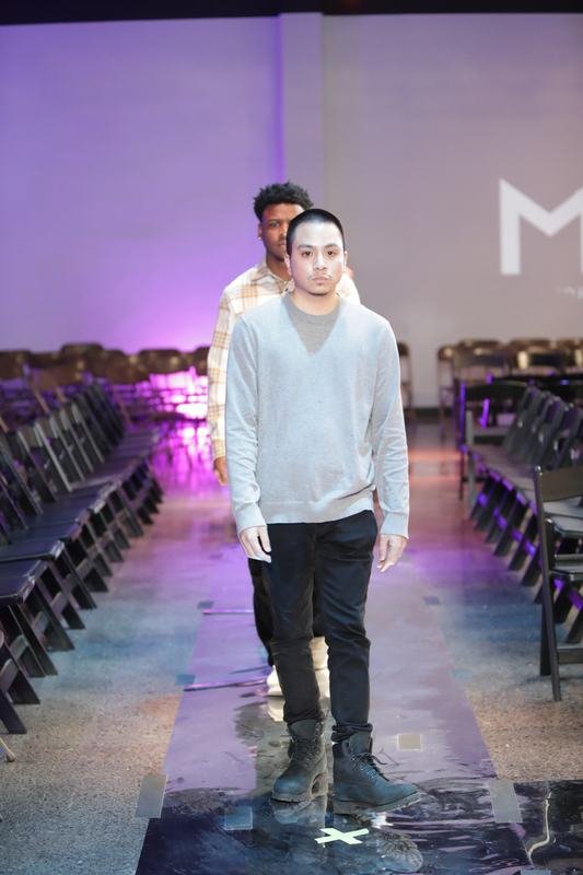 Model presenting a designer piece at Le Pasefika Runway 2025