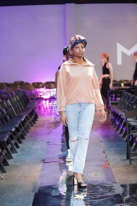 Runway walk at Porsche Studio Portland during Le Pasefika Runway 2025