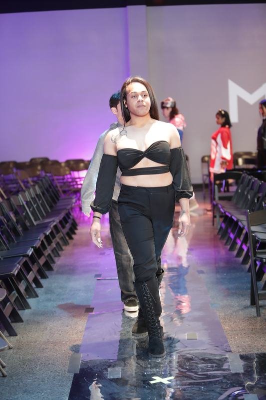 Designer piece in motion at Le Pasefika Runway 2025