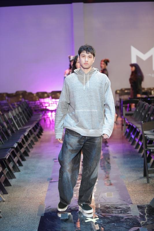 Full look on the runway at the 2025 Le Pasefika Runway show